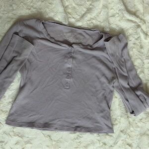 Aeropostale Lilac Long Sleeve Top